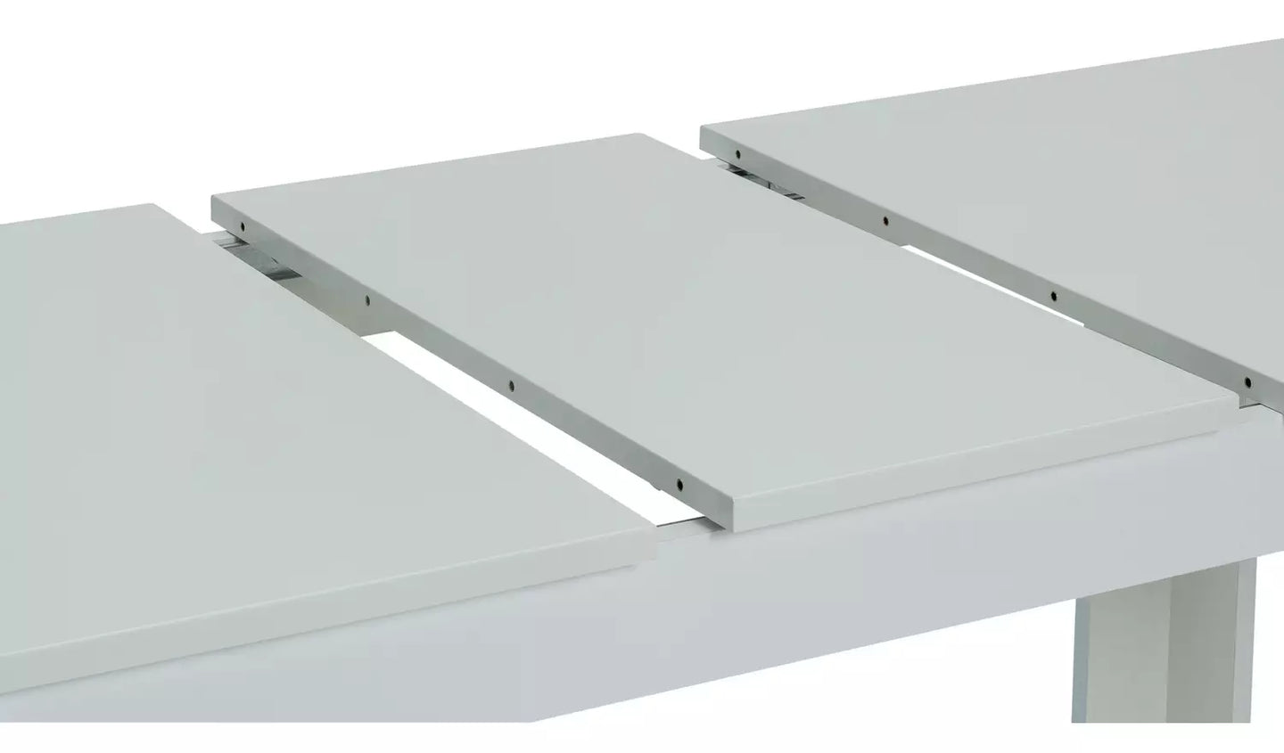 Miami Gloss Extending 8 Seater Dining Table - White